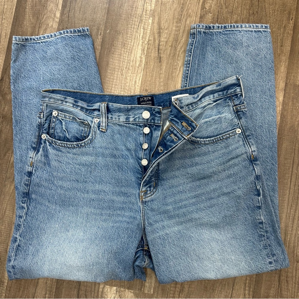 J. CREW Factory Reimagined Premium Edition High Rise Straight Leg - Picture 3 of 14